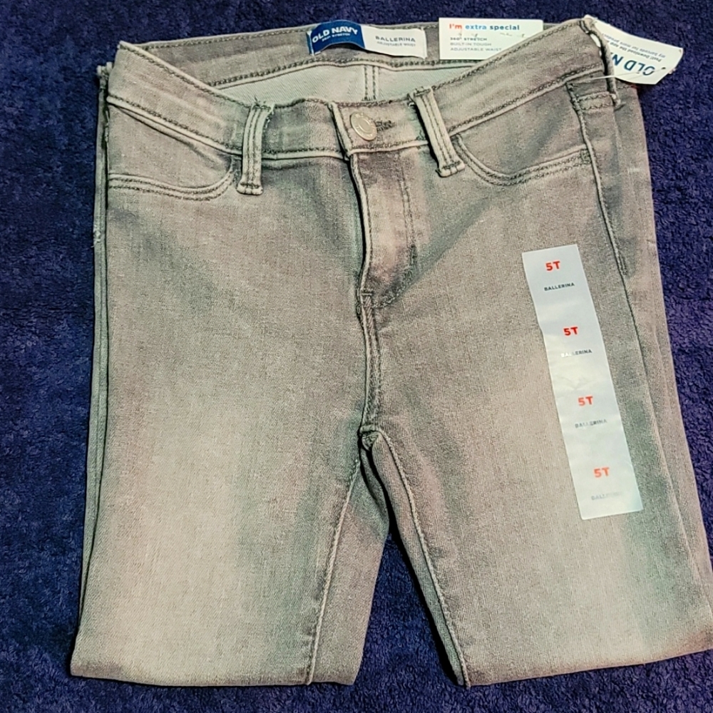 Old Navy Girls Ballerina Gray Jeans 5T